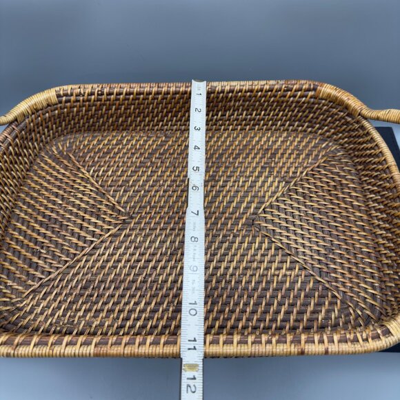 Pampered Chef Woven Selections Woven Serving Basket Casserole Tray 11" x 16" - Picture 9 of 9